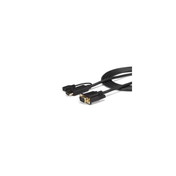 HDMI til VGA-adapterkabel - STARTECH.COM - 1,8m - Aktiv - 1920 x 1200 - Han/han