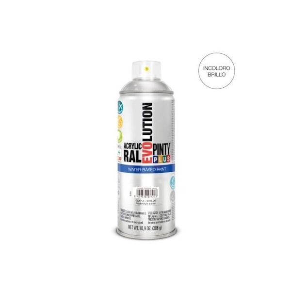 Spraylak - GENERISK - Pintyplus Evolution - Hvid - 520cc - Blank Lysande