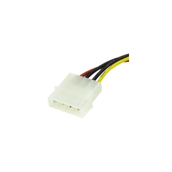 Virtajohto - StarTech - LP4 - SATA - 15 cm - Musta - Elinikäinen takuu