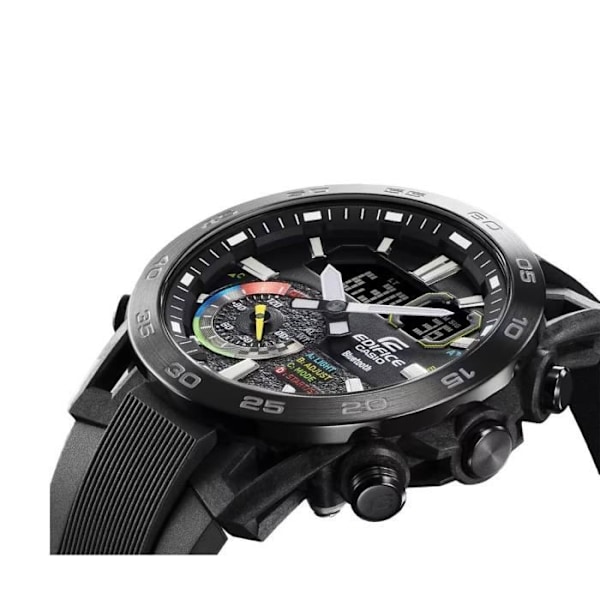 Casio Ur - Herre - ECB-40MP-1AEF - Sort plastik - 43 mm - 10 bar Svart
