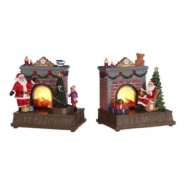 Juldekoration - Ej specificerad - 15,5 x 10,5 x 5 cm - Vit - Rektangulär - Blandat Mängd färger