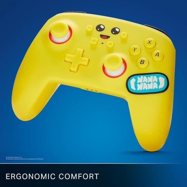 Trådløs spilcontroller - POWER A - Nintendo Switch - Fortnite: Peely - Gul - Bluetooth Gul