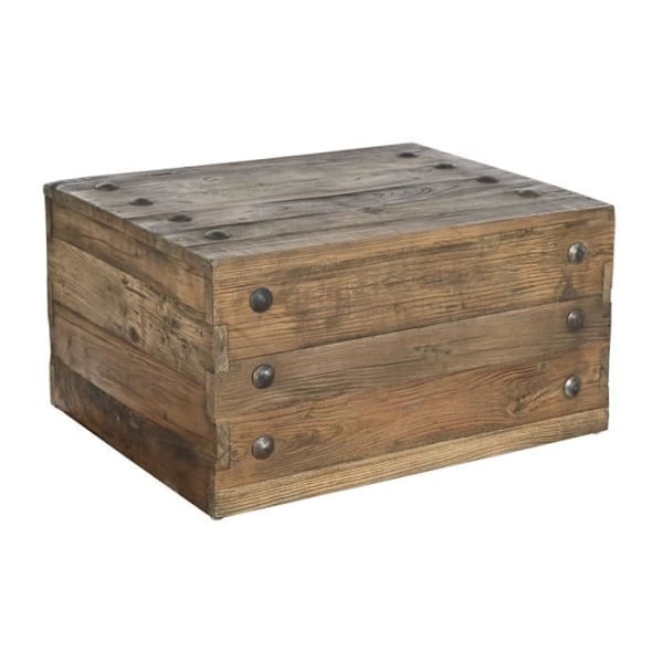 Brunt soffbord i orientalisk stil återvunnet trä, furu 78 cm