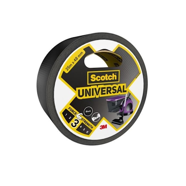 3M universal reparationsklud - sort - 25mx48mm sort