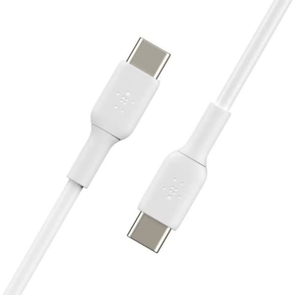 BELKIN USB-C–USB-C-kaapeli 1M valkoinen hvid