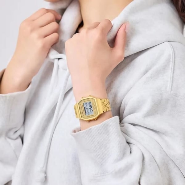 Montre - Casio - ABL-100WEG-9AEF - Vandtæt 3 Atm - Guldbelagt Armbånd - Digital gyllene