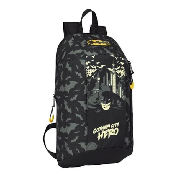 Rygsæk - Batman - Hero Black - 22 x 39 x 10 cm - Ergonomisk polstring - 10 L Svart