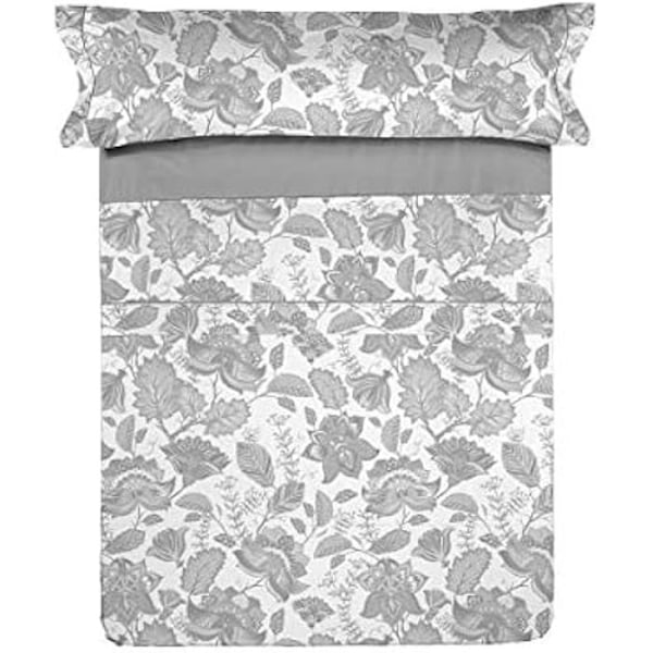 Sengesæt - PIERRE CARDIN - Indisk - Grå - Ung farveprint - 90 cm Grå