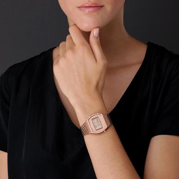 CASIO Mixte B640WC-5AEF ur i rustfrit stål i rosaguld Kobber