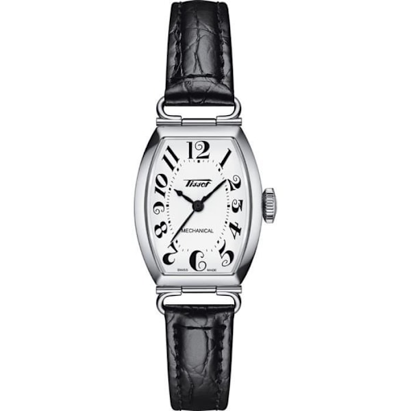 Tissot Ur - Kvinder - T1281611601200 - Sort Læder - 3 Atm - Mekanisk - Safirglas - Analogisk Svart
