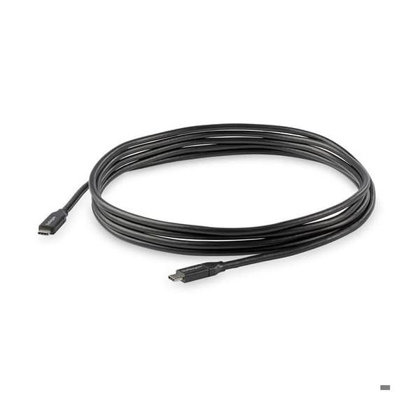 STARTECH USB-C–USB-C-kaapeli - 3 m - Virransyöttö 5A - USB-IF-sertifioitu - Musta