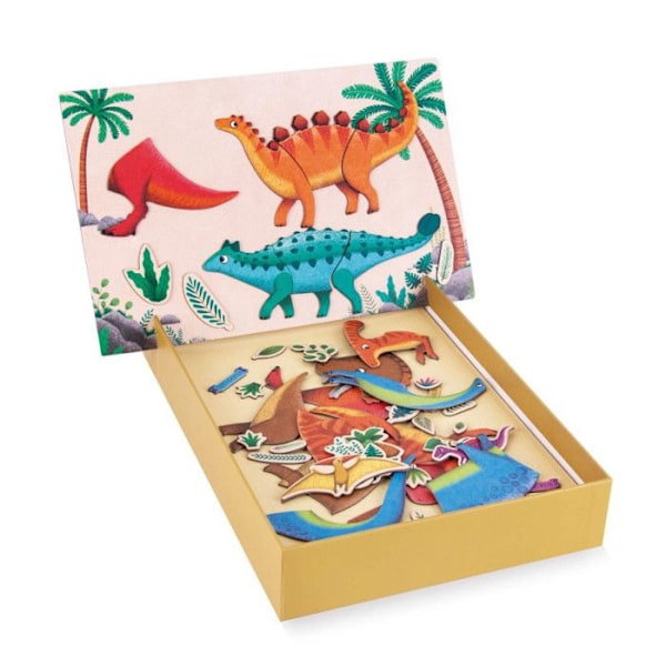 Spil - Magneter - Magneter puslespil - Dinosaurer - Barn - Apli Kids