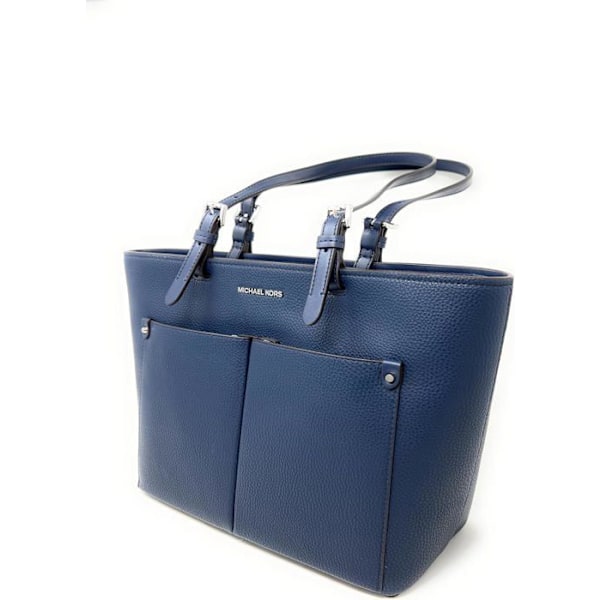Handväska - Michael Kors - Jet Set Travel - Mörkblå - Vegetabiliskt läder - Mellanstor storlek marinblå