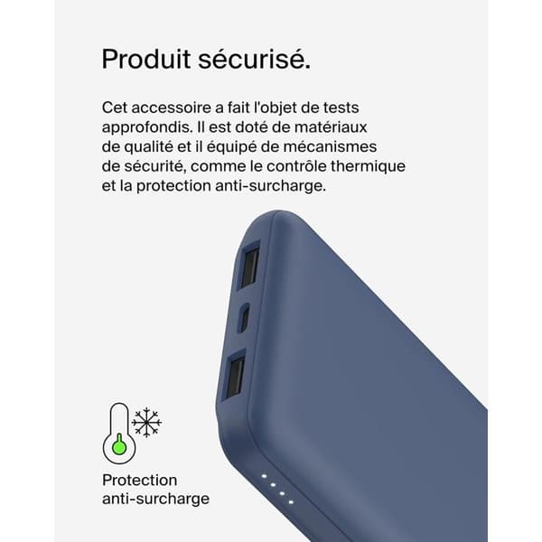 Ulkoakku - BELKIN - 10 000 mAh - Sininen Blå