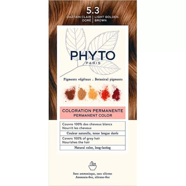 Phytocolor 5 lys kastanje permanent hårfarve Lysebrun