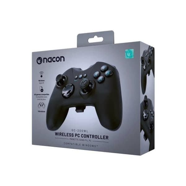Gamepad - NACON - PCGC-200WL - Trådløs - Vibration - Sort Sort