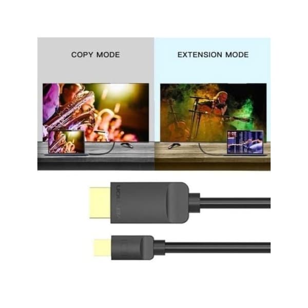 Vention HABBG Mini DisplayPort til HDMI 1080P 1,5m sort