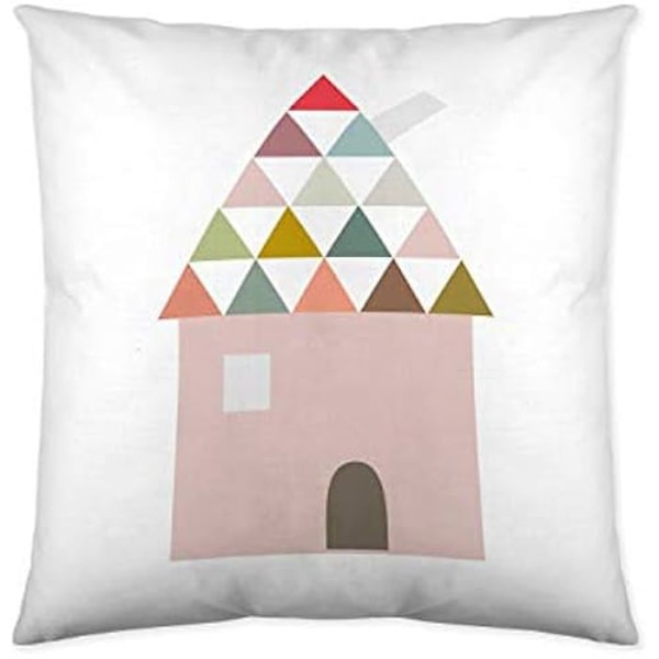 Kuddfodral - HACIENDO EL INDIO - Rödluvan - 40 x 40 cm - Flerfärgad - Barnstil Flerfärgad