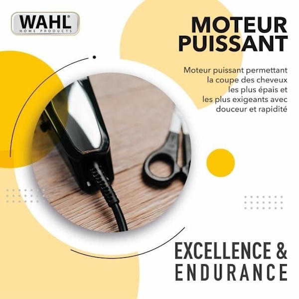 WAHL 20107.0460 Baldfader hårklipper - Trådstrimmer - Tilspidsningsfunktion - Automatisk slibning - 45 mm bladbredde