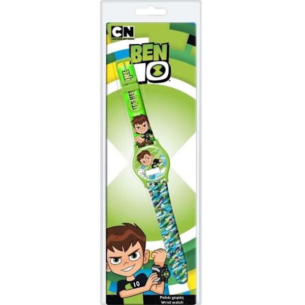 Kello - Cartoon Network - Ben 10 - Nylon - 30 cm - Vihreä - Poika Grön