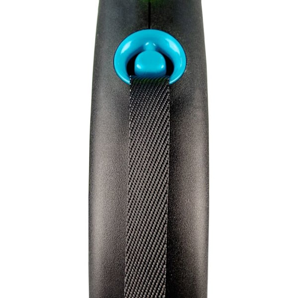 Ladningsrulle - Flexi - FU32T5-251-S-CHBL - 5m - Sort/Blå - Til hunde op til 50kg svart blå