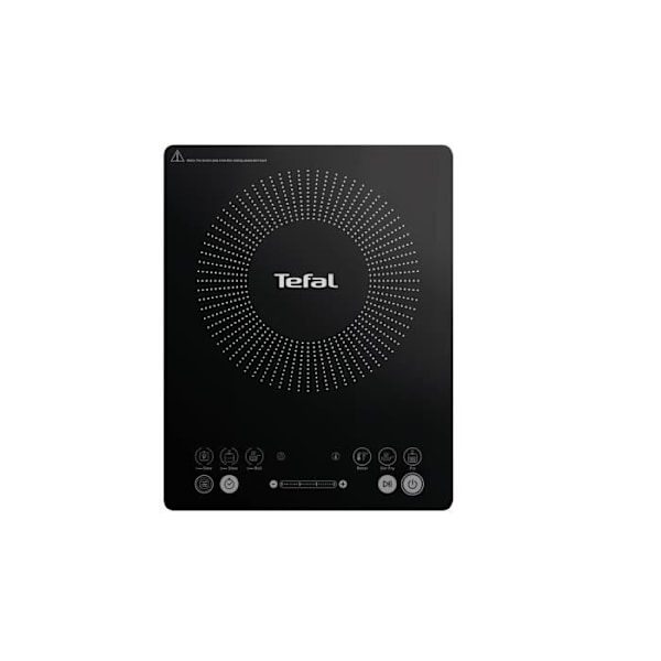 TEFAL IH210801 Everyday Slim Induktionskogeplade 45 mm tyk, 2100 W, 6 madlavningsprogrammer, Manuel tilstand, Touch-interface Sort