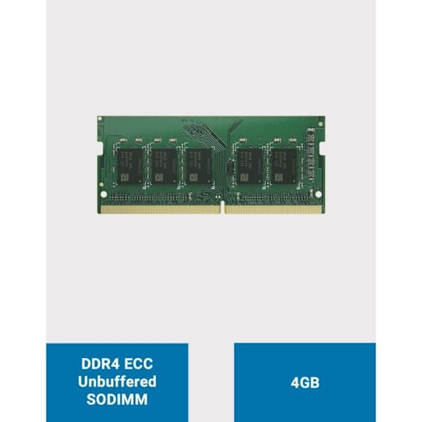 Minnesetension - Synology - D4ES02-8G - 8 Go - DDR4 ECC Obufferad - SODIMM