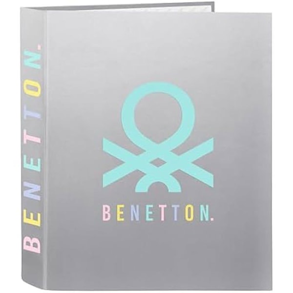 Benetton Silver 4-rengaskansio, ihanteellinen eri-ikäisille lapsille, mukava ja monipuolinen, laadukas ja kestävä, 27 x Pengar