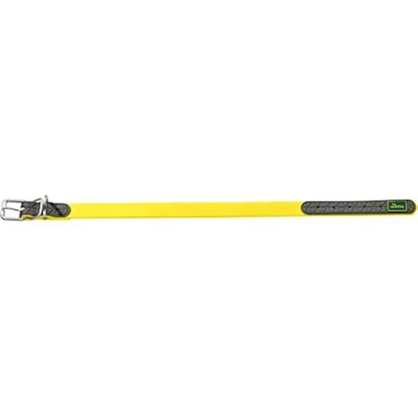 Keltainen mukavuuspanta 42-50cm - HUNTER - Koiran panta - Vedenkestävä - Erinomainen näkyvyys Gul
