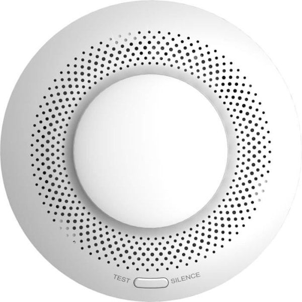 Røgdetektor - EZVIZ - T4C - 360° detektion - 85dB sirene - Lysalarm - Batteri med lang levetid hvid