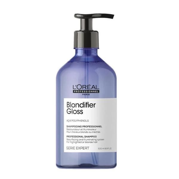L'OREAL Serie Expert Blondifier Gloss shampoo 500 ml til blondt eller stribede hår