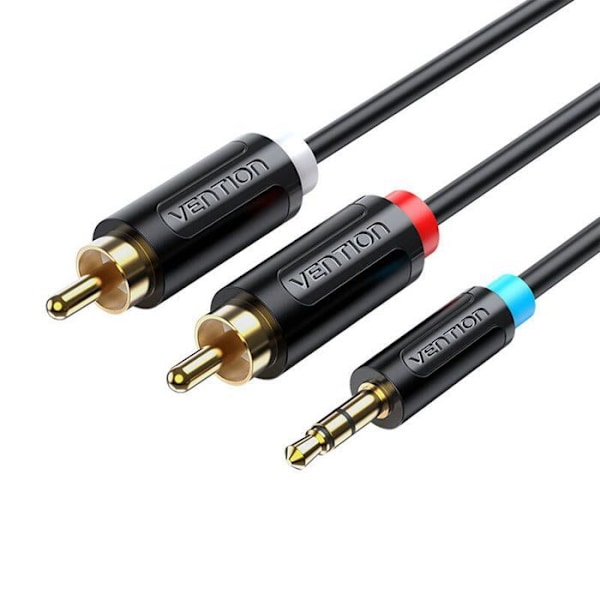 Tillbehör för Vention Audio minijack 3,5 mm till 2x RCA-kabel, 8m