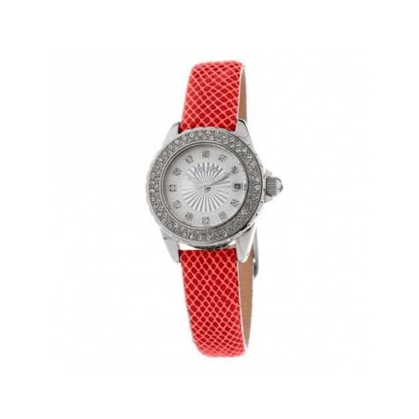 Dameur - Folli Follie - WF1A006STR - Ø 28 mm - Læder - Kvarts - Hvid Vit