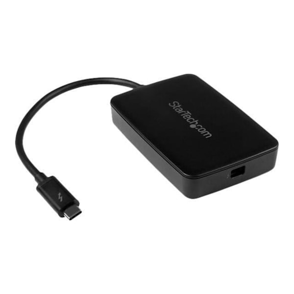 Thunderbolt 3 - Adapteri - STARTECH.COM - Uros/Naaras - Musta - Windows ja Mac - Thunderbolt-teknologia