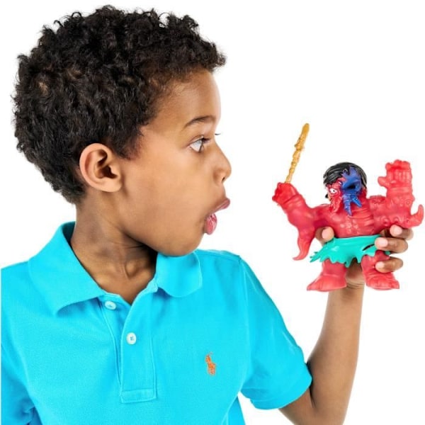 Figur - HEROES OF GOO JIT ZU - Förbannad Goo Hav - GJZ Graplock - 11 cm röd blå