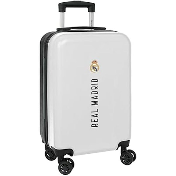 Real Madrid 1st team 24/25 pyörillä varustettu matkalaukku - SAFTA - 34,5 x 20 x 55 - Jäykkä - TSA riippulukko - 4 pyörää