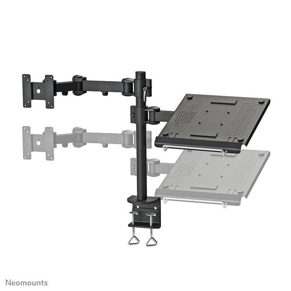 Support til montering på skrivebord - NEWSTAR - FPMA-D960NOTEBOOK - Sort - Justerbar arm - Skærm 10-27 tommer
