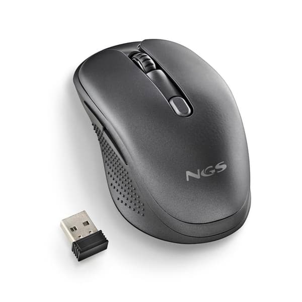 NGS EVO PEEP: Opladelige laser mus med multimode trådløs forbindelse. 2.4 GHz+Bluetooth 5.0+Bluetooth 5.1. Stille. DPI: 12