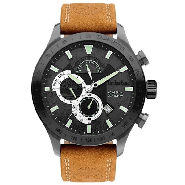 Ur - Timberland - TDWGF2100202 - Læder - Sort - Vandtæthed 5 ATM Svart brun