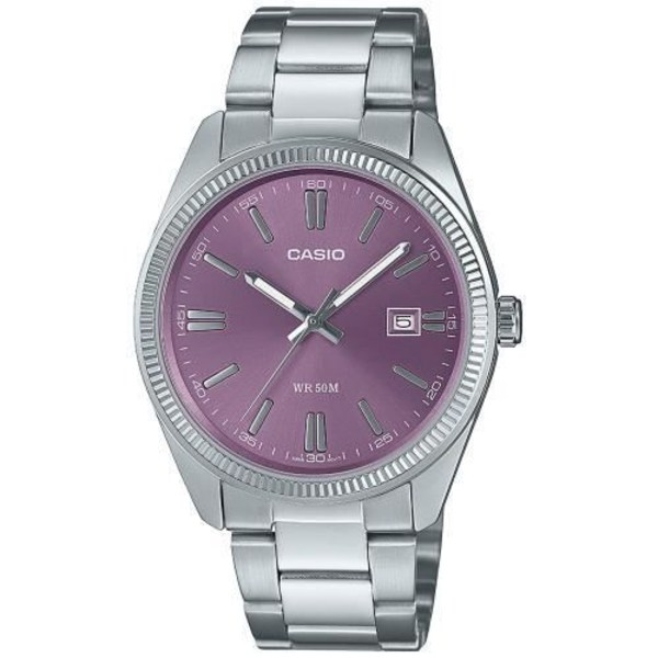 Ur - CASIO - MTP-1302PD-6AVEF - Analog - Rustfrit stål - Kvarts Silver