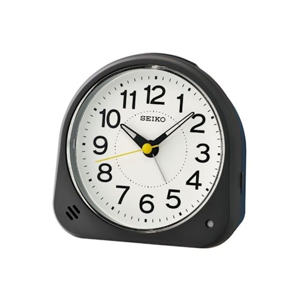 Vækkeur - SEIKO - QHE188K - Sort - 11 cm - Lysende buzzer Sort