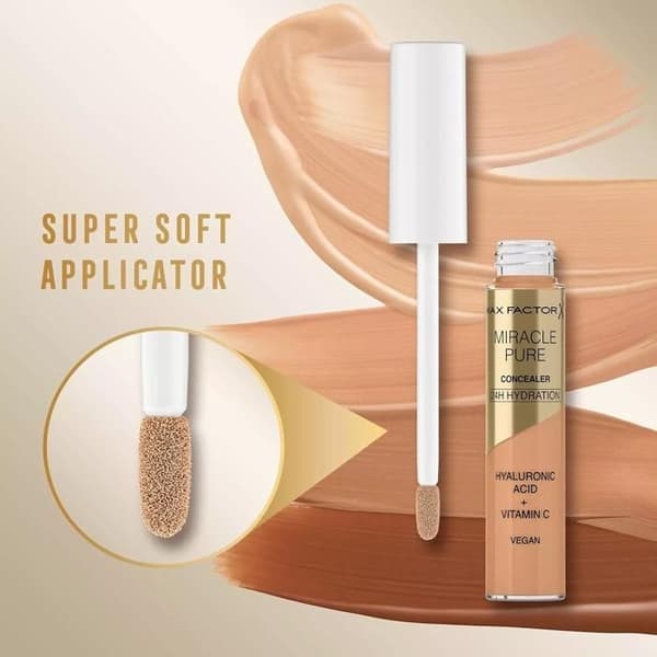 Anticerne - MAX FACTOR - 24H PURE MIRACLE - Hyaluronihappo - C-vitamiini - 04 Keskitaso 04 Medium
