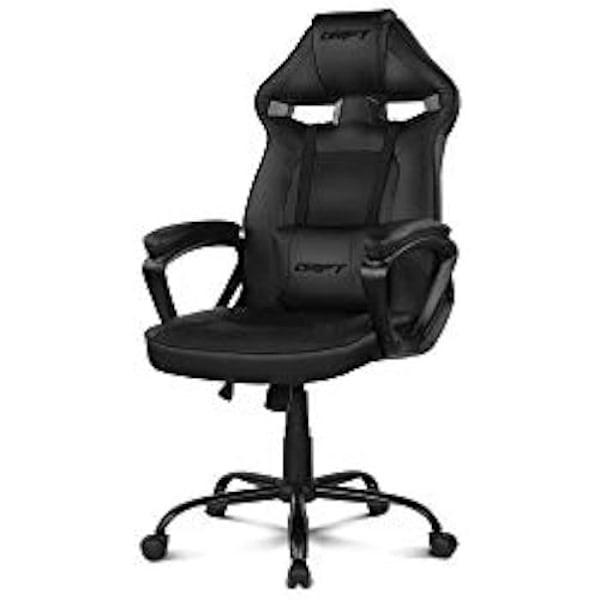 DRIFT Gaming Chair -DR50B- Stol til professionelle gamere, Kunstlæder, Polstrede armlæn, Klasse 4 stempel, Mekanisme