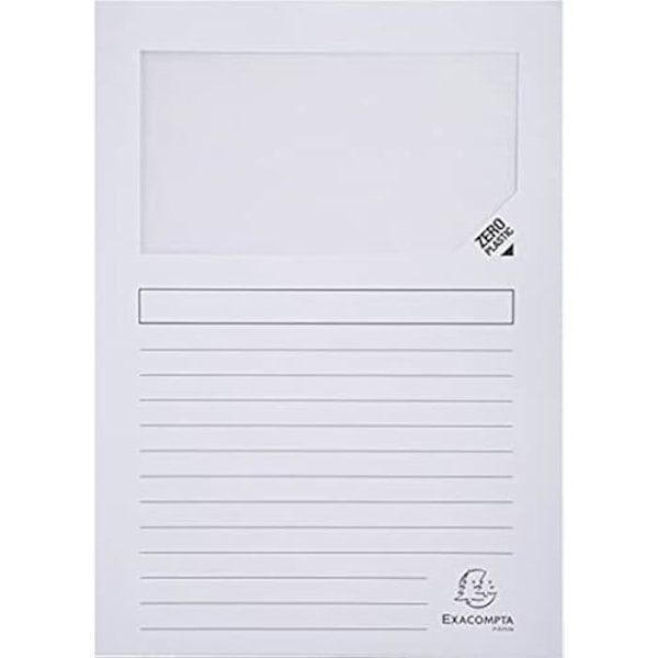 Chemis - EXACOMPTA - A4 - Återvunnet papper - 100 chemiser - Vit