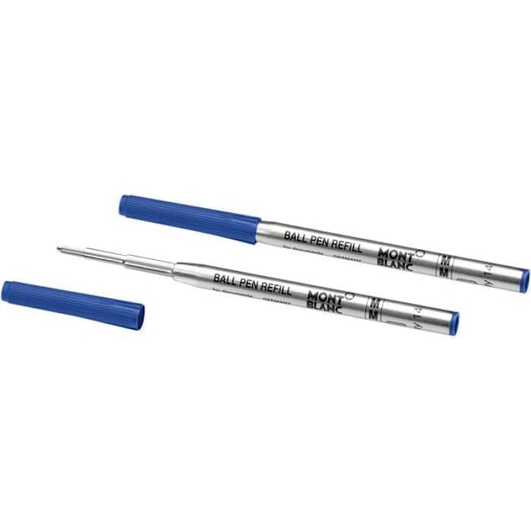 Montblanc 2 refill til kuglepenne spids M Royal Blue blå 128214