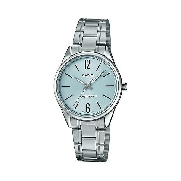 Klocka - Casio - LTP-V005D-2B - Stål - Kvarts - Analog Silver