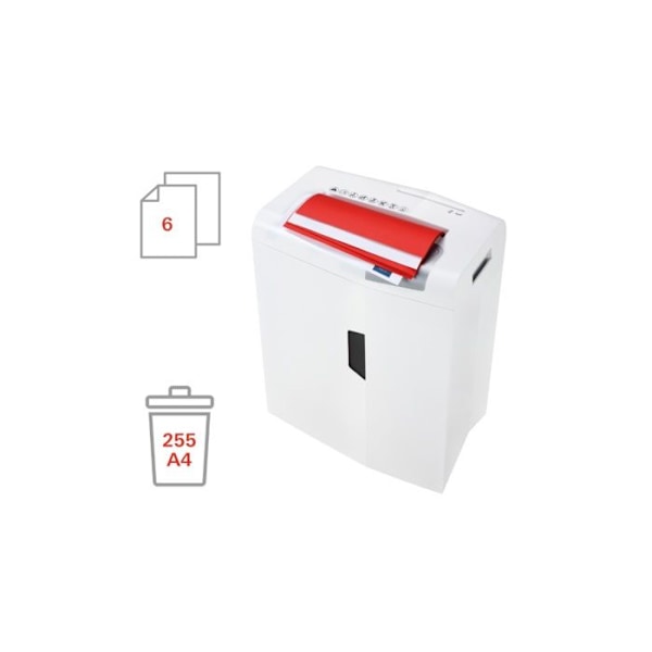 shredstar X6pro dokumentmakulator, partikelskærer 2 x 15 mm vit/silver