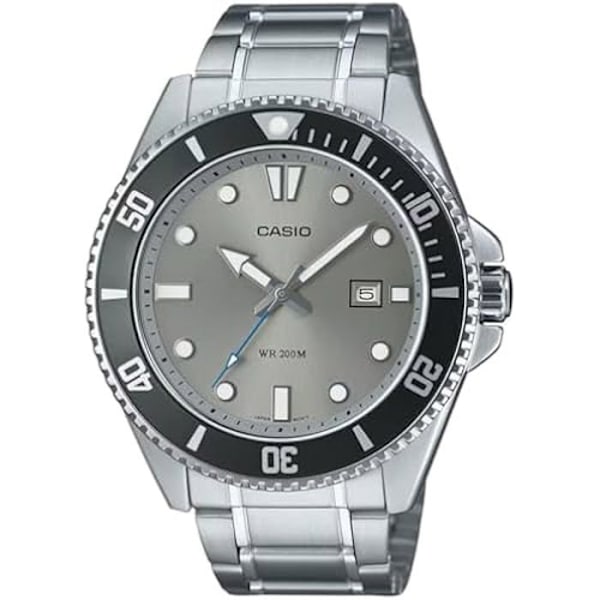 Ur - CASIO - MDV-107D-8AVDF - Analog-Digital - Rustfrit Stål - Vandtæt 200m Silver