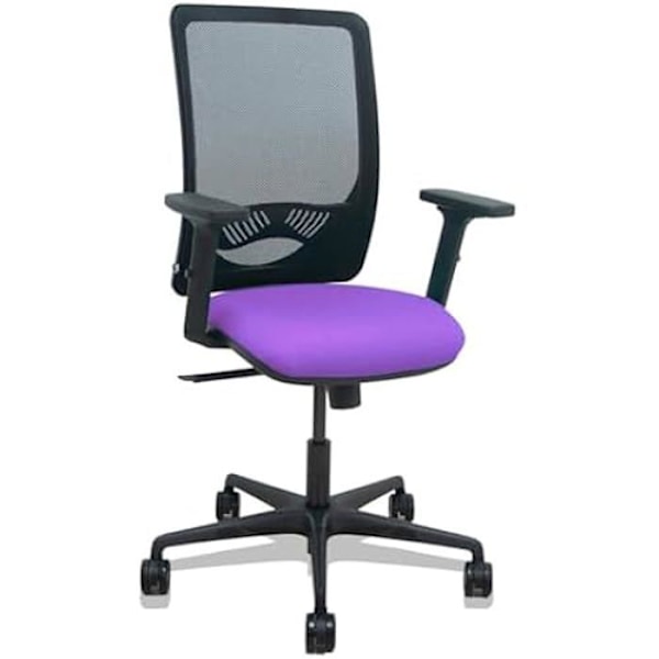 Kontorsstol - PIQUERAS Y CRESPO - Modell Brazos - Ergonomisk - 2D armstöd - Svart mesh ryggstöd Svart