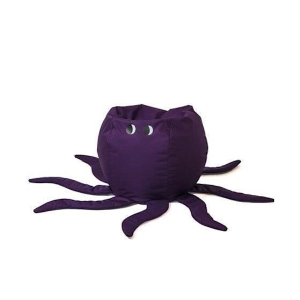 Go Gift Octopus Sako sac pouf violet L 80 x 80 cm - 5905359295013